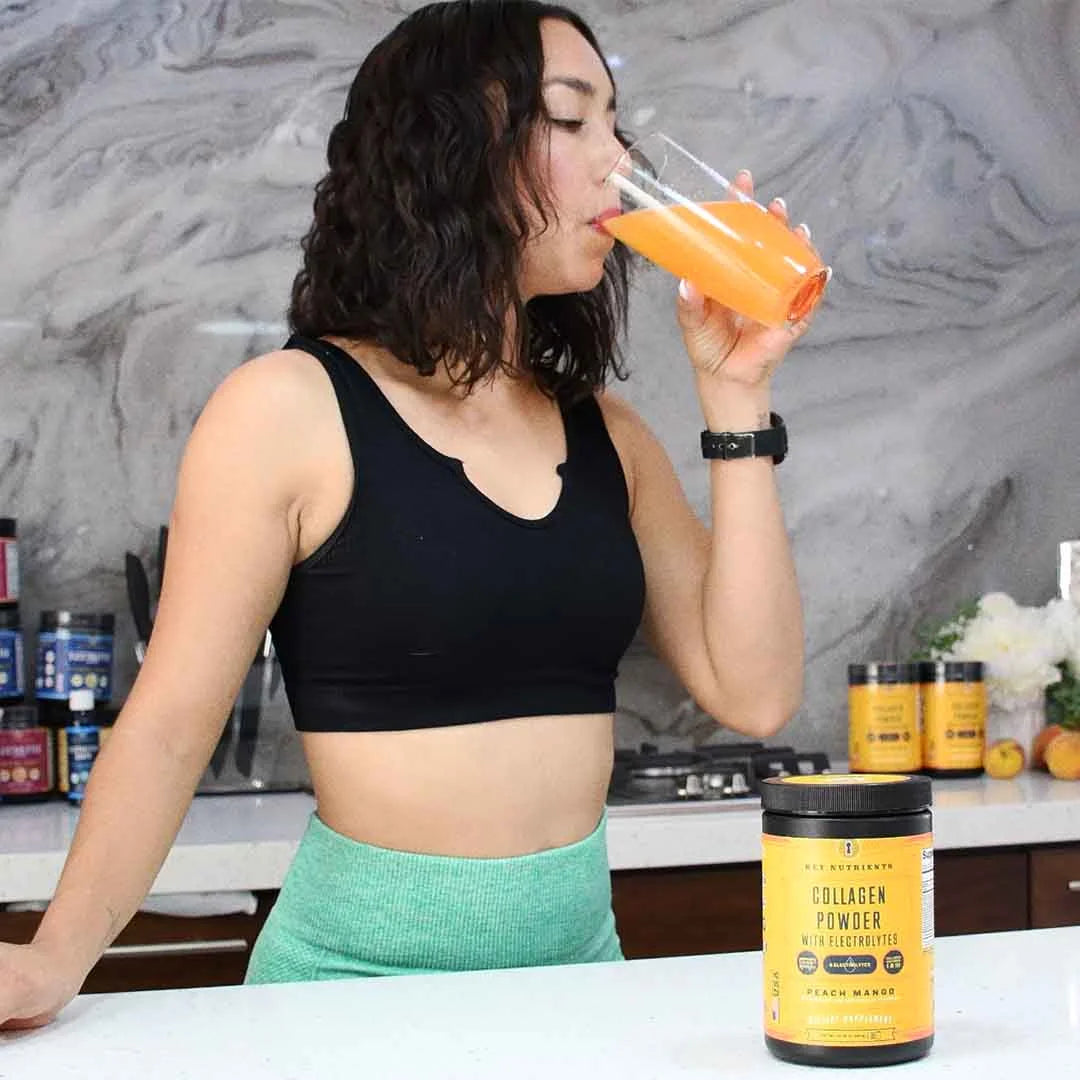 drinking collagen powder w/ electrolytes