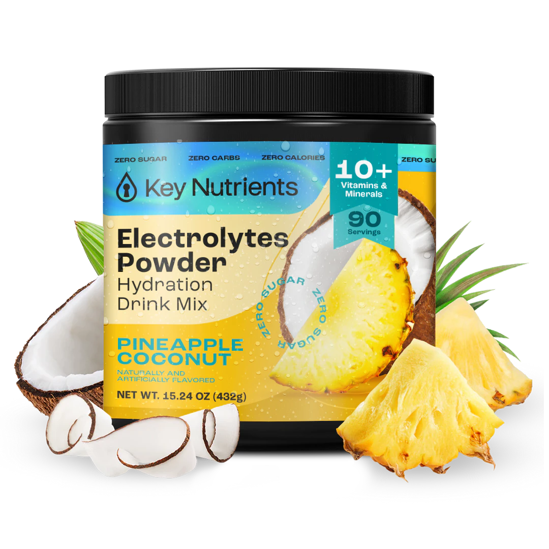 Jar of Electrolyte Recovery Plus Powder, Zero Calories, pineapple coconut flavor, 90 servings, 15.24 oz.