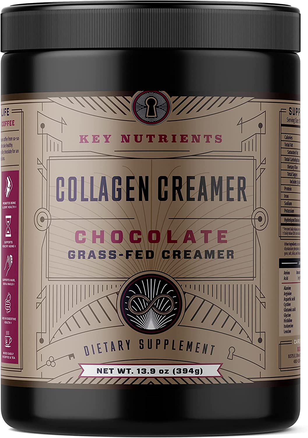 Grass Fed Chocolate Collagen Creamer for Coffee