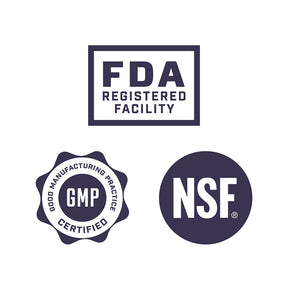 FDA, GMP, NSF certification/approval