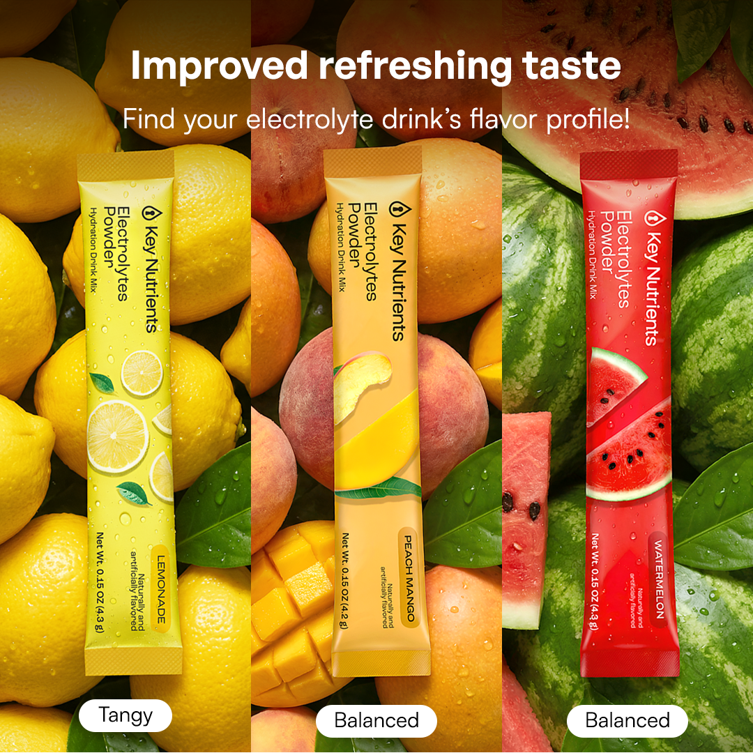 Electrolytes Powder Variety Pack: zero sugar fruity flavors for refreshing hydration.