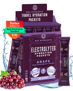 grape Electrolyte recovery plus powder travel packet