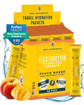 travel peach mango Electrolyte recovery plus powder