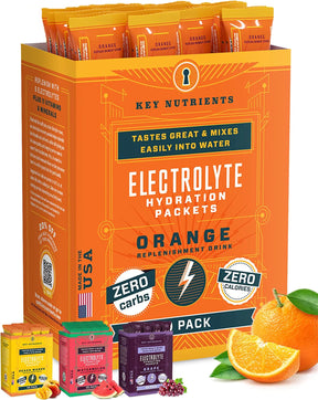 orange travel pack Electrolyte Recovery Plus Powder