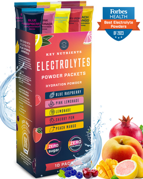 Forbes awarded Multiflavor Electrolyte Recovery Plus Powder Travel Packets