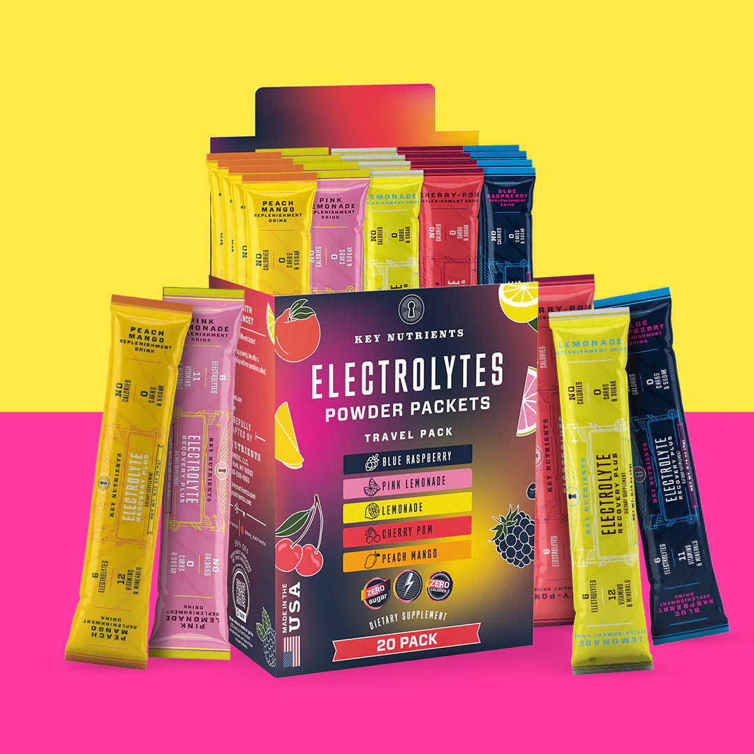 multiflavor Electrolyte Recovery Plus Powder Travel Packets