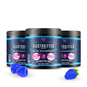 blue raspberry Electrolyte recovery plus powder tubs