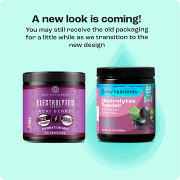 Two jars of Electrolyte Recovery Plus Powder (Sugar-Free), now with fresh packaging for optimal hydration.