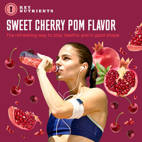 drinking cherry pom Electrolyte Recovery Plus Powder