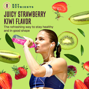 drinking strawberry kiwi Electrolyte recovery plus powder