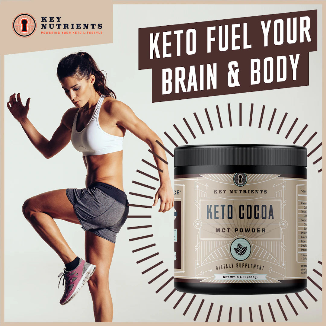 exercising w/ Keto Cocoa, Keto Hot Chocolate: MCT Oil Powder