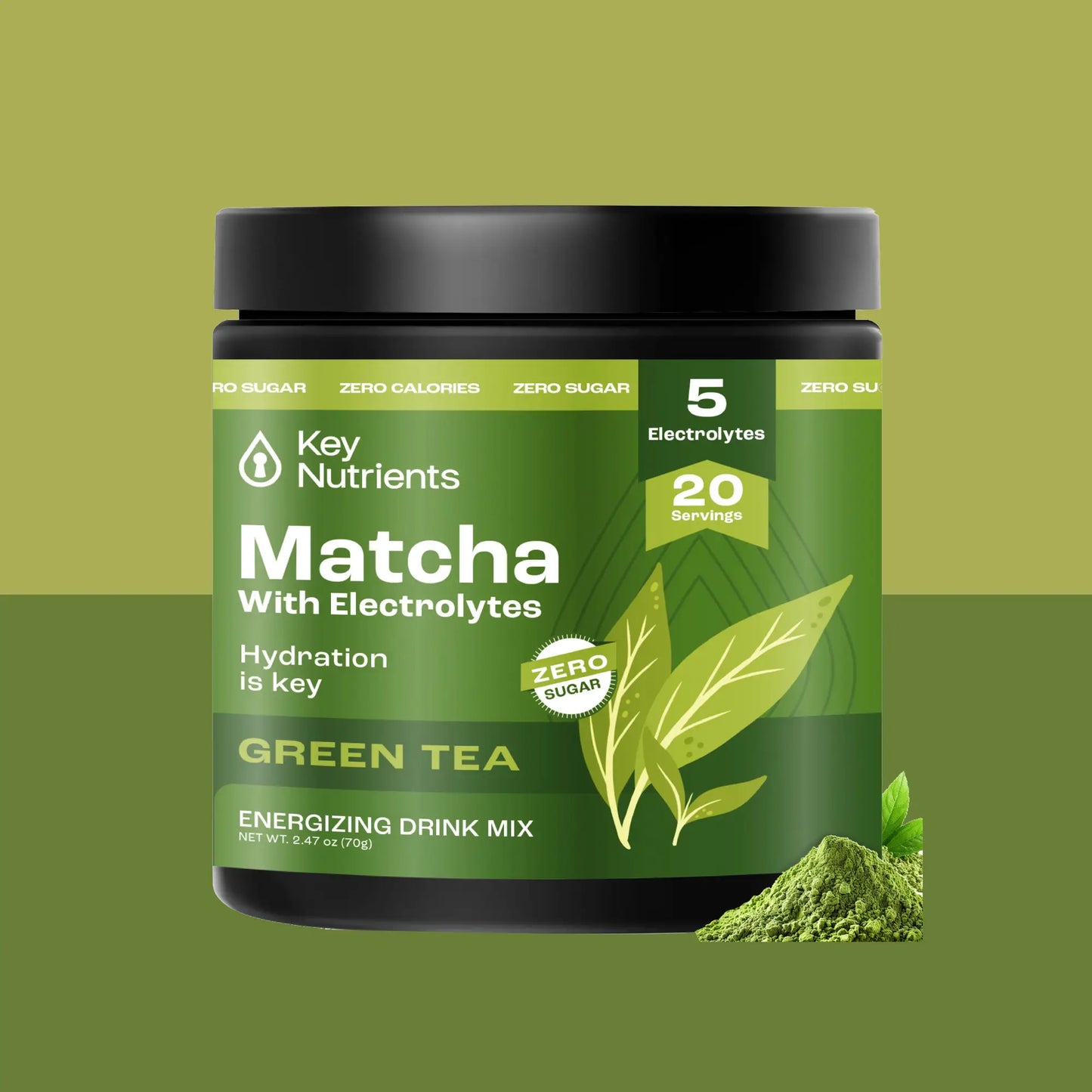 Matcha Powder with Electrolytes