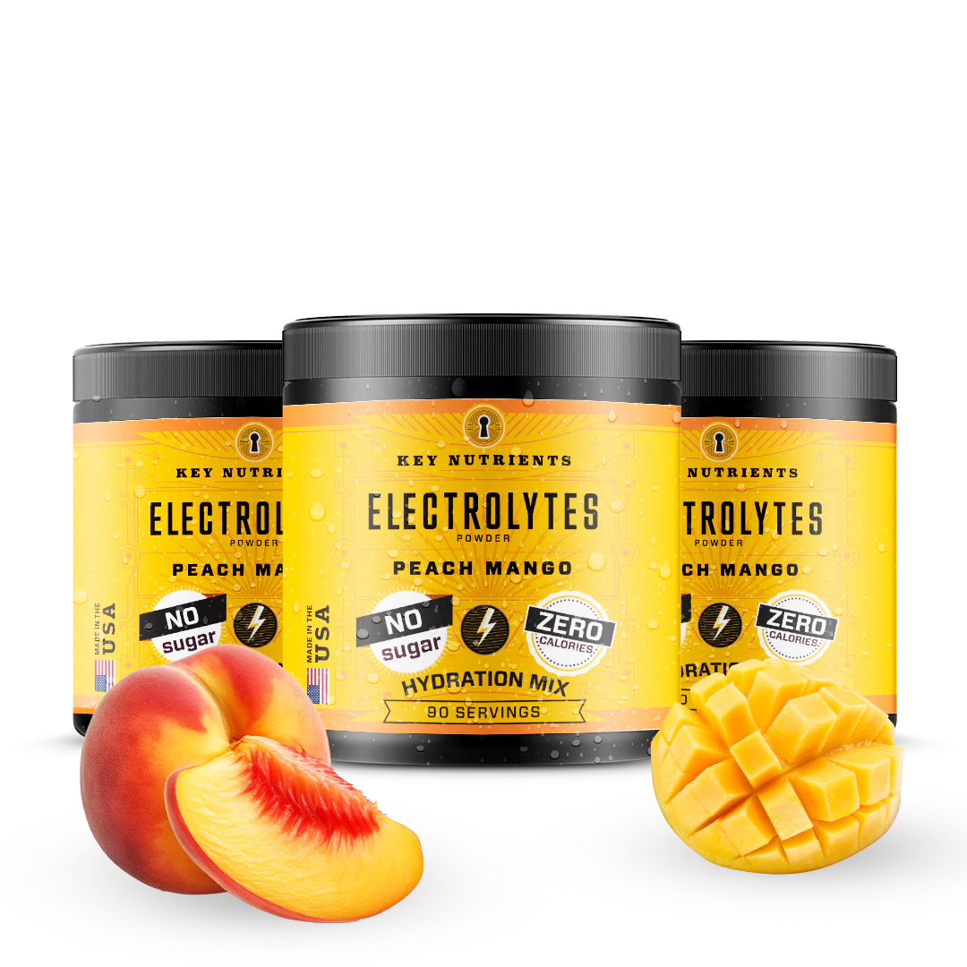 peach mango Electrolyte recovery plus powder jugs