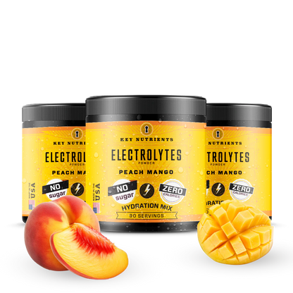 peach mango Electrolyte recovery plus powder jugs