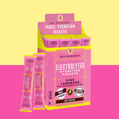 pink lemonade Electrolyte recovery plus powder sachets