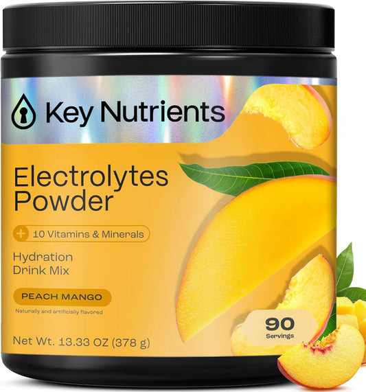 Peach Mango - 90 servings Electrolyte Recovery Plus Powder (Sugar-Free)
