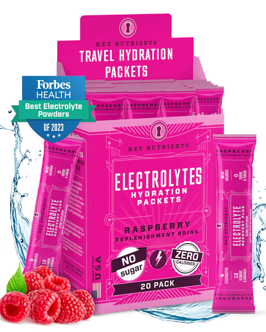 travel pack raspberry Electrolyte recovery plus powder