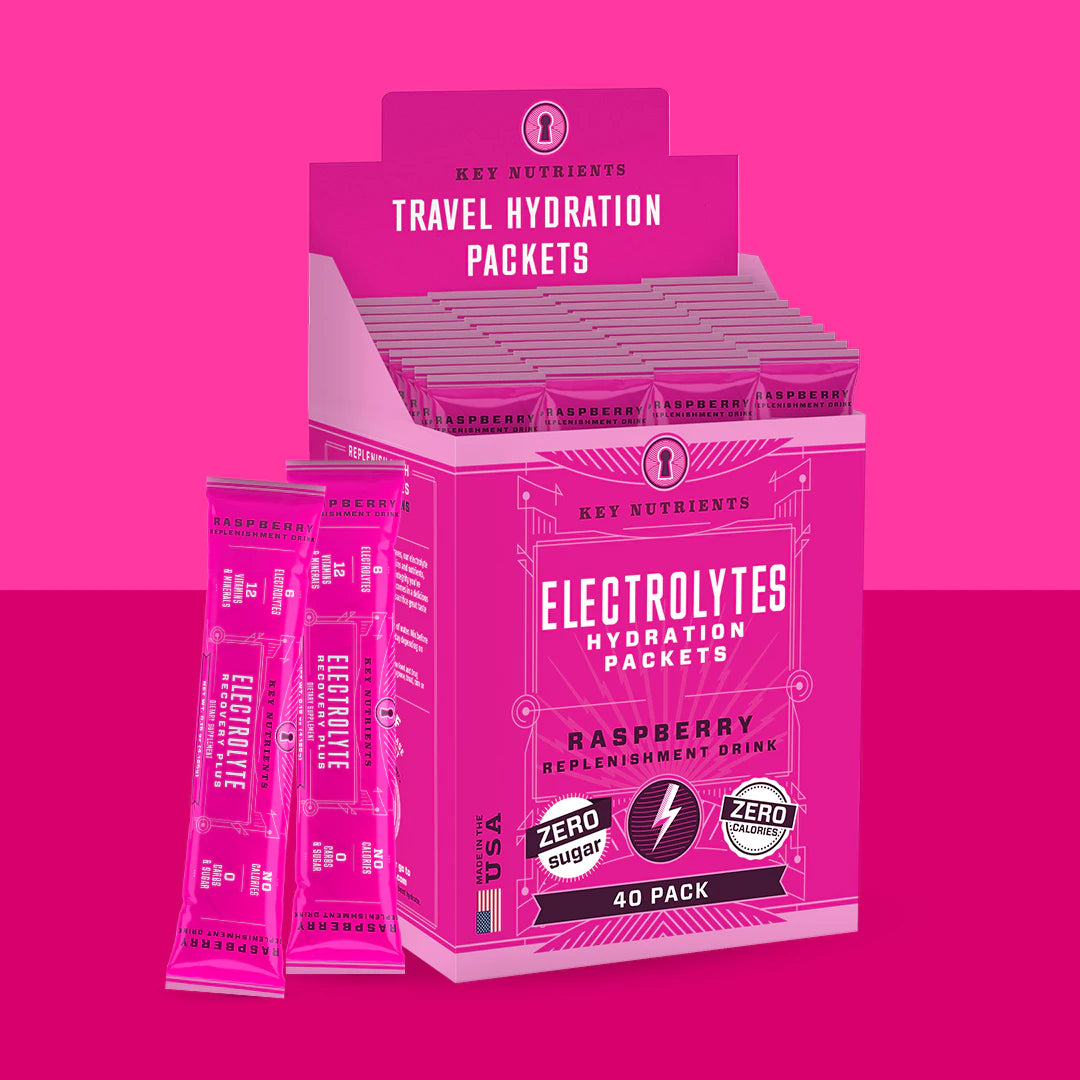 raspberry Electrolyte recovery plus powder sachets