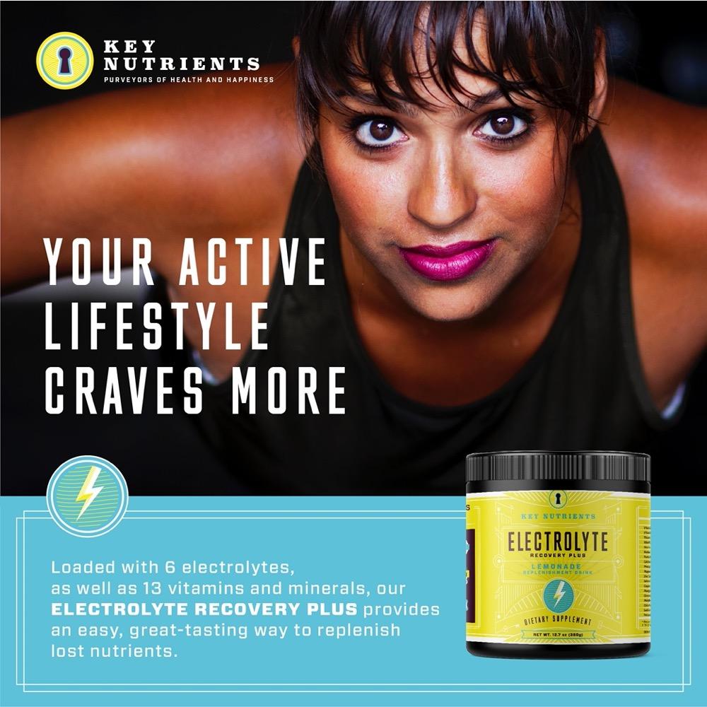 staying active w/ Electrolyte Recovery Plus Powder