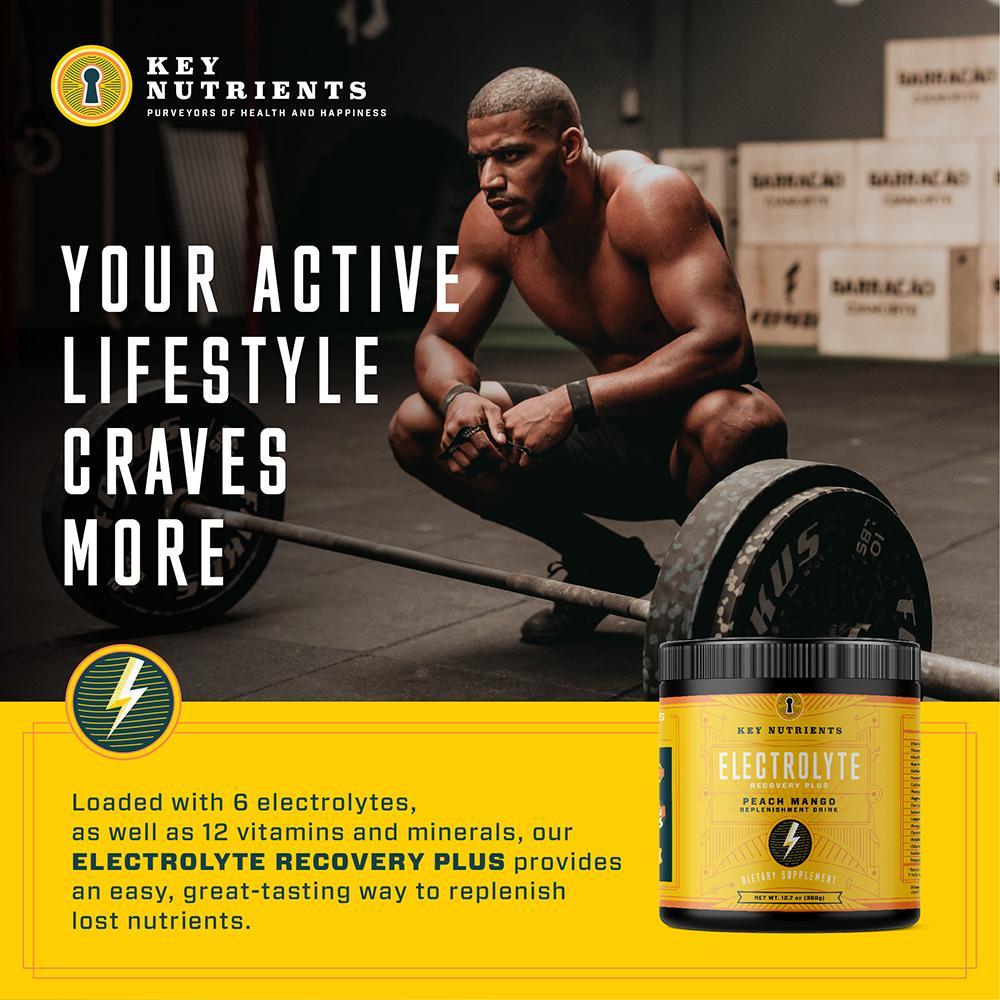 body building w/ Electrolyte Recovery Plus Powder