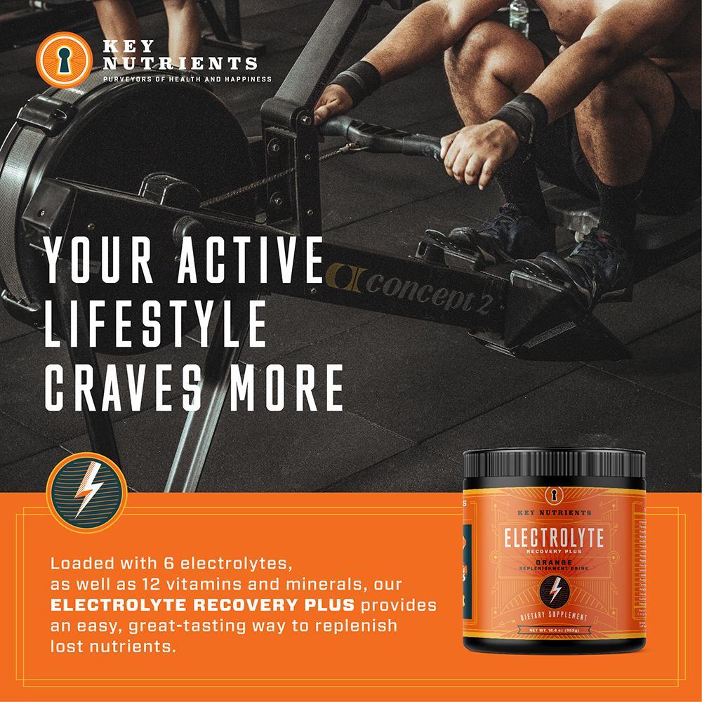 exercising w/ Electrolyte Recovery Plus Powder