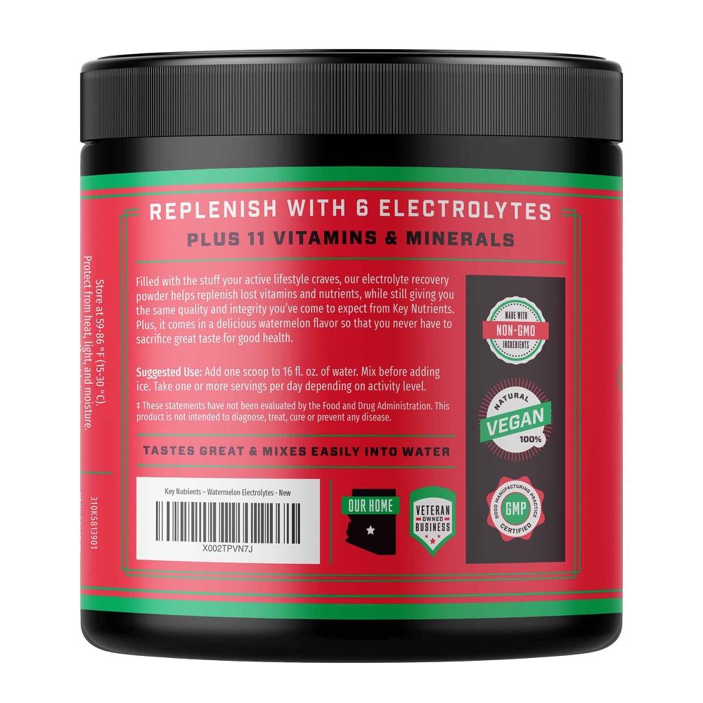 labels of Electrolyte Recovery Plus Powder