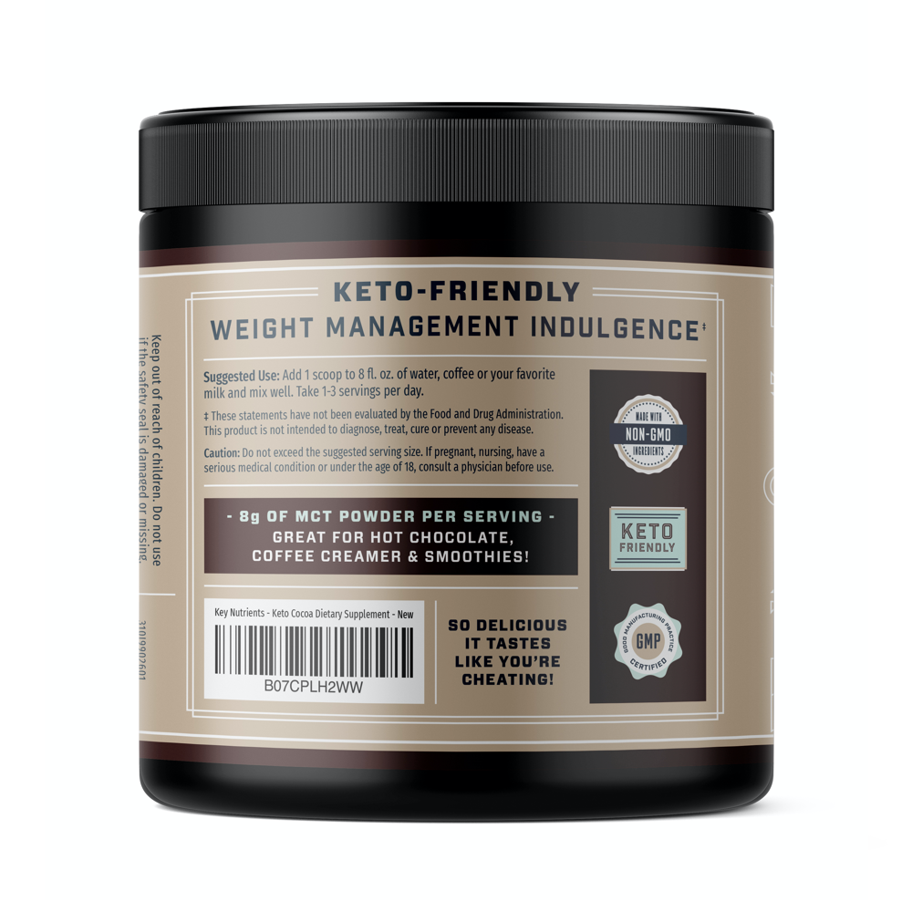 Keto Cocoa, Keto Hot Chocolate: MCT Oil Powder
