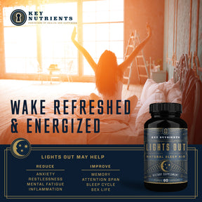 Wake Refreshed and Energized - Lights Out Natural Sleep Aid